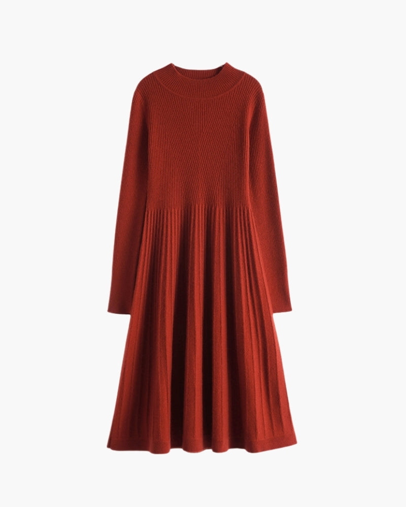 Pure Cashmere Flare Dress