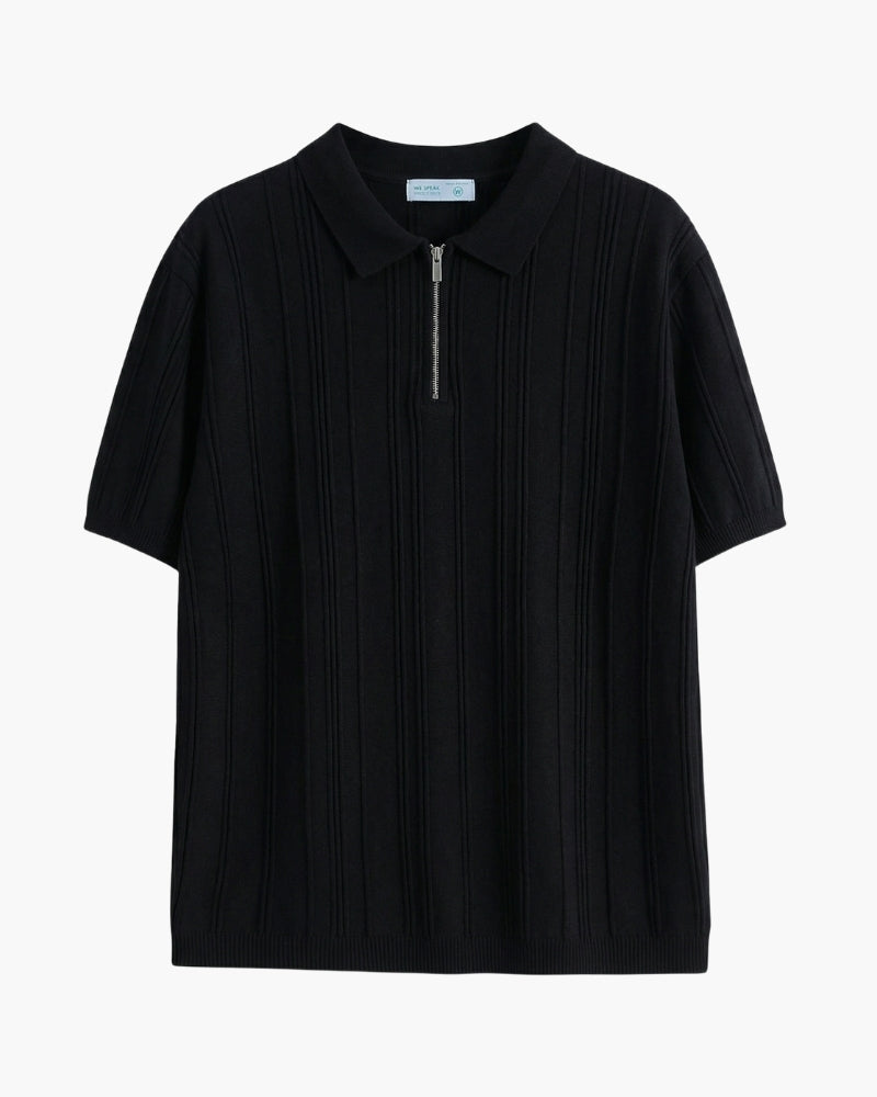 Signature Zip-Up Polo
