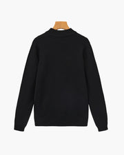 Essential Ribbed Mock Neck Sweater