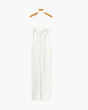 Halter Neck Slim Fit Maxi Dress