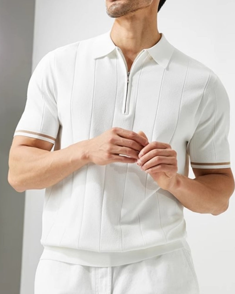 Signature Contrast Trim Polo