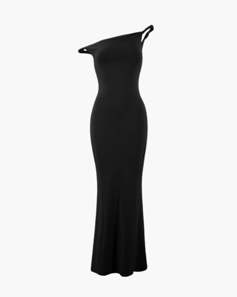 One-Shoulder Bodycon Long Dress