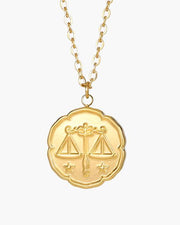 Zodiac Sign Necklace - Gold